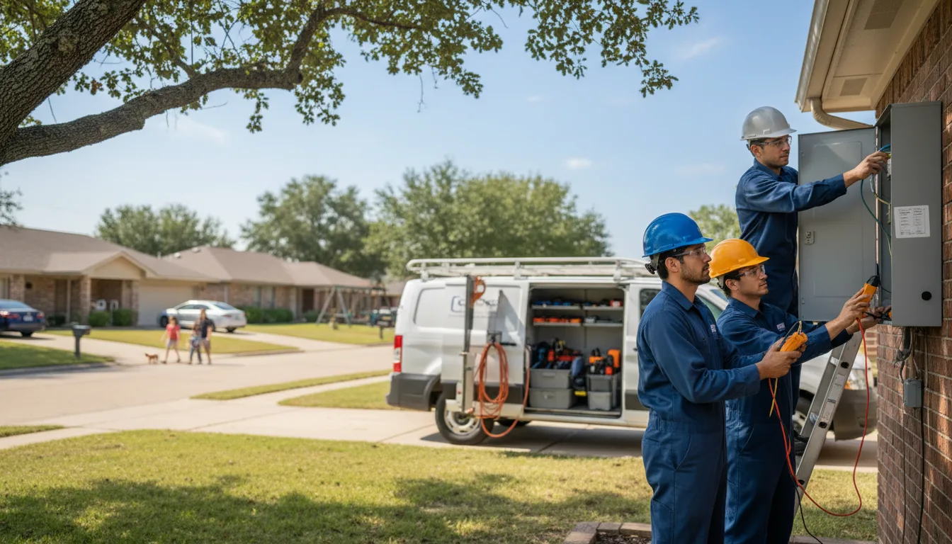 Certified electrician providing emergency electrical services in Cisco, GA